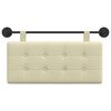 vidaXL Cap de pat suspendat Crem 100 x 55 x 5 cm Piele artificială