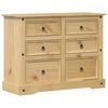 vidaXL Dulap cu sertare &bdquo;Corona&rdquo;, 112x48x91 cm, lemn masiv de pin