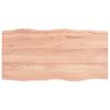 vidaXL Blat masă, 100x50x(2-4) cm, maro, lemn tratat contur organic