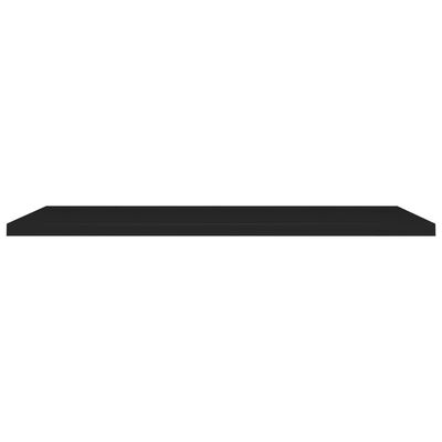vidaXL Rafturi de perete suspendate 2 buc., negru 120x23,5x3,8 cm, MDF