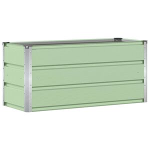 vidaXL Jardinieră Verde 100 x 40 x 45 cm Oțel