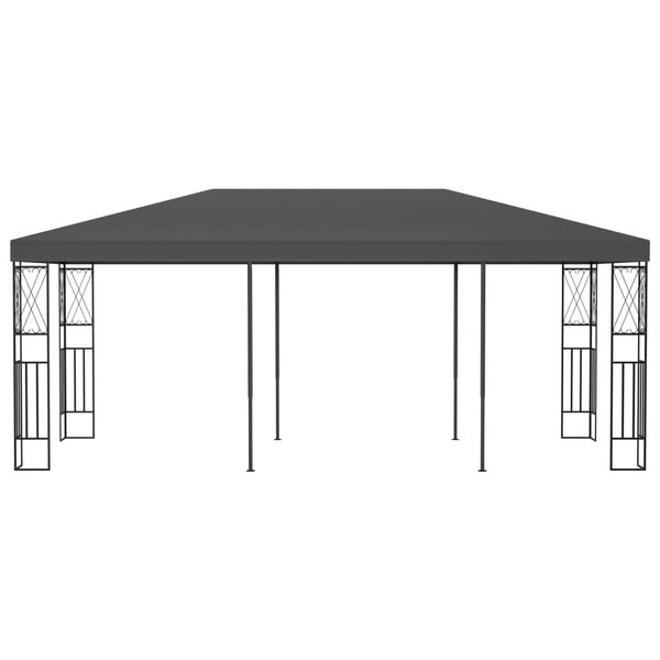 vidaXL Pavilion, antracit, 3 x 6 m, material textil
