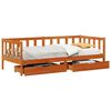 vidaXL Daybed cu headboard 3 pcs Maroniu cerat Lemn de pin masiv