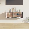 vidaXL Dulap de perete, gri, 80x30x30 cm, lemn masiv de pin