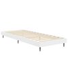 vidaXL Cadru de pat, alb, 75x190 cm, lemn prelucrat