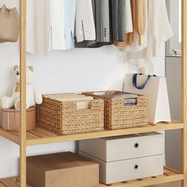 vidaXL Coșuri de depozitare 2 pcs natural 35 x 25 x 17 cm