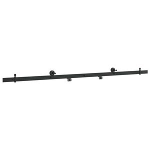 vidaXL Set feronerie uși culisante 200 cm Oțel Negru