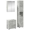 vidaXL Set de mobilier pentru baie TULUM 3 buc. Gri din beton