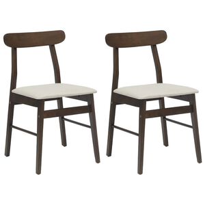 vidaXL Scaun de sufragerie 2 buc. Lemn Solid de Cauciuc