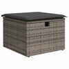 vidaXL Set de canapele pentru grădină cu pernă 8 pcs Gri Rattan poli