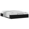 vidaXL Cadru de pat otoman Negru 153 x 203 cm Piele artificială
