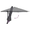 vidaXL Parasol de Grădină Manual Antracit 248 x 248 x 148 cm