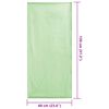 vidaXL Prosoape pentru scaune de exterior 2 pcs Verde 130 x 60 cm