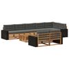 vidaXL Set de canapele de exterior 9 buc.