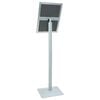 vidaXL Suport poster tip pedestal Argintiu 32,5 x 27 x 126 cm