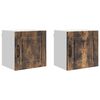 vidaXL Dulap de perete PORTO 2 pcs Stejar fumuriu 40 x 31 x 40 cm