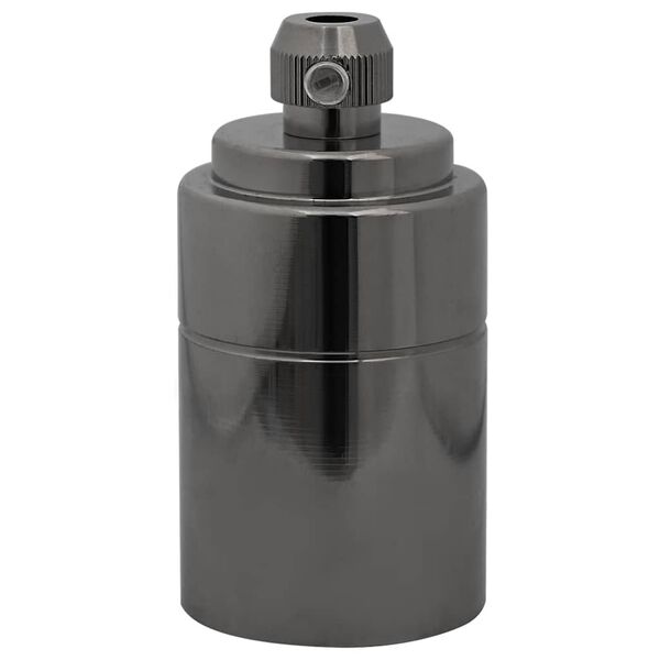 vidaXL Suporturi lămpi 2 buc Negru lucios E27