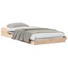 vidaXL Cadru de pat natural 100 x 200 cm Lemn de pin masiv