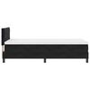 vidaXL Pat cu arc LED cu saltea cu headboard Negru 90 x 200 cm Catifea