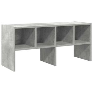 vidaXL Suport pantofi stivuibil beton gri 89,5x30x40 cm