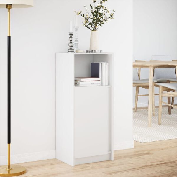 vidaXL Dulap cu LED, alb, 42,5x34x100 cm, lemn prelucrat