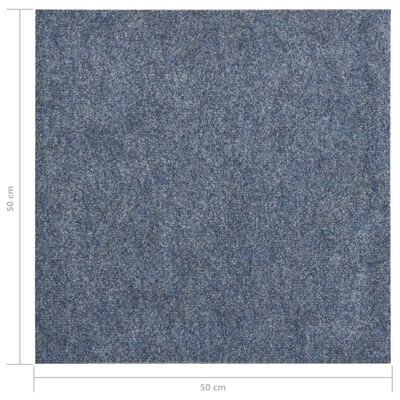vidaXL Dale mochetă pentru podea, 20 buc., albastru, 5 m²