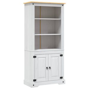 vidaXL Dulap de bucătărie, alb, pin mexican, 80x40x170 cm, gama Corona