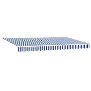 vidaXL Cortina Retractabilă Dungi albastru 350 x 200 cm țesătură