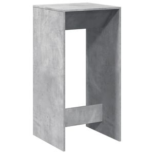 vidaXL Masă bar, gri beton, 51x50x103,5 cm, lemn prelucrat
