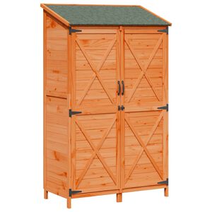 vidaXL Sălaș de grădină Maro 106 x 56 x 176,5 cm Lemn de Brad Solid