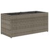vidaXL Jardiniere grădină 2 ghivece 2 buc. gri 72x30x32 cm poliratan