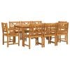 vidaXL Set de masă pentru grădină 9 pcs Maro Lemn Solid de Acacia