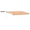 vidaXL Cort electric retractabil Galben, Portocaliu și Alb 2,5 x 2 m