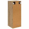 vidaXL Dulap montat pe perete Stejar Artizanal 34,5 x 34 x 90 cm