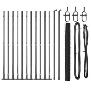 vidaXL St&acirc;lp de gard. Gri