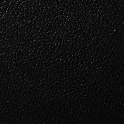 vidaXL Scaune de sufragerie, 6 buc., negru, piele ecologică