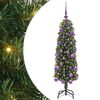 vidaXL Brad de Crăciun artificial Verde 120 cm PVC și oțel și plastic