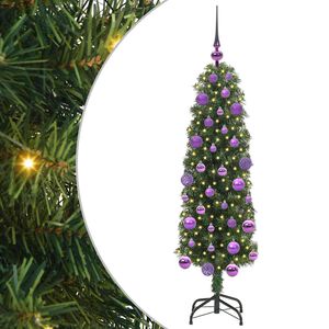 vidaXL Brad de Crăciun artificial Verde 120 cm PVC și oțel și plastic