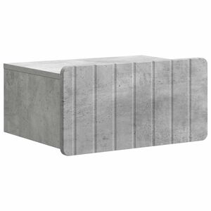 vidaXL Dulap de noapte suspendat cu sertar Gri Beton 49 x 34,5 x 24 cm