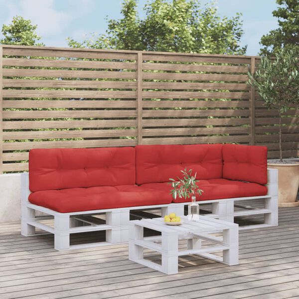 vidaXL Perne de paleți, 5 buc., roșu, material textil