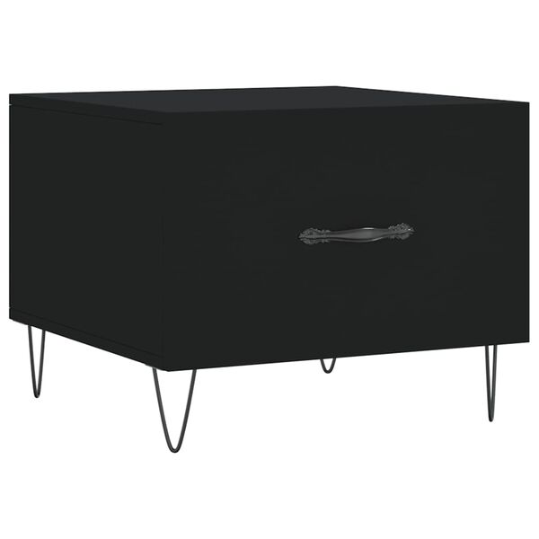 vidaXL Măsuță de cafea, negru, 50x50x40 cm, lemn compozit