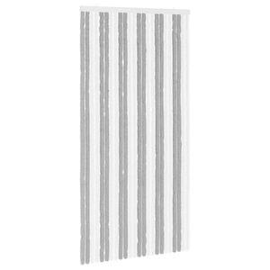 vidaXL Perdea pentru insecte din chenille Gri și alb 100 x 200 cm