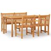 vidaXL Set mobilier pentru grădină, 4 piese, lemn masiv de tec