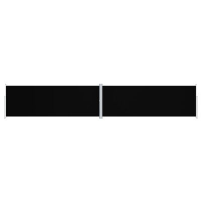 vidaXL Copertină laterală retractabilă, negru, 220x1200 cm