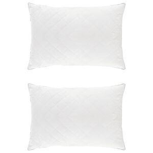vidaXL Pernă FULDA 2 buc. 60 x 70 cm 100% puf de g&acirc;scă și pene Alb