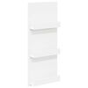vidaXL Raft pentru reviste cu raft Alb 43 x 11 x 102 cm Lemn prelucrat