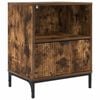 vidaXL Dulap de noapte Stejar afumat 49 x 36 x 61 cm Lemn compozit