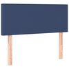 vidaXL Pat box spring cu saltea, albastru, 80x200 cm, textil