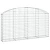vidaXL Coș gabion arcuit 200x30x100/120 cm fier galvanizat