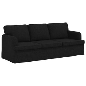 vidaXL Canapea Negru 201 x 80 x 85 cm țesătură